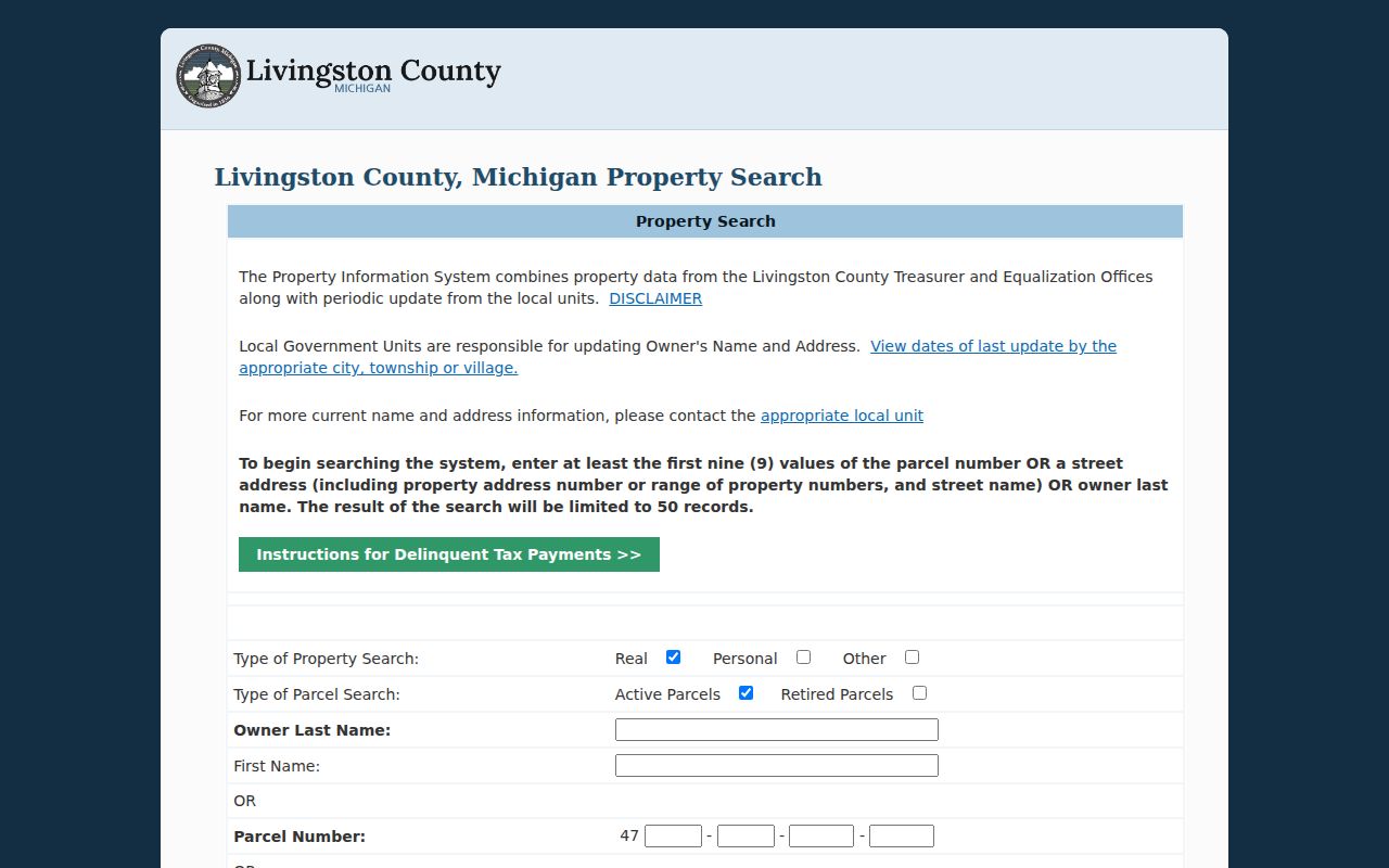 Genoa Township residents directory Livingston County property search